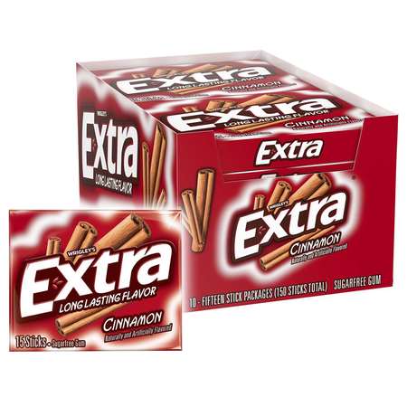 EXTRA Extra Cinnamon Gum 15 Pieces, PK120 391111